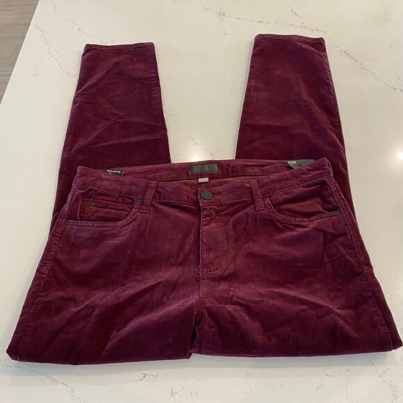 NWT Kut from the Kloth Diana Corduroy Relaxed Fit Skinny Jeans Pants Size 14 - Picture 4 of 10